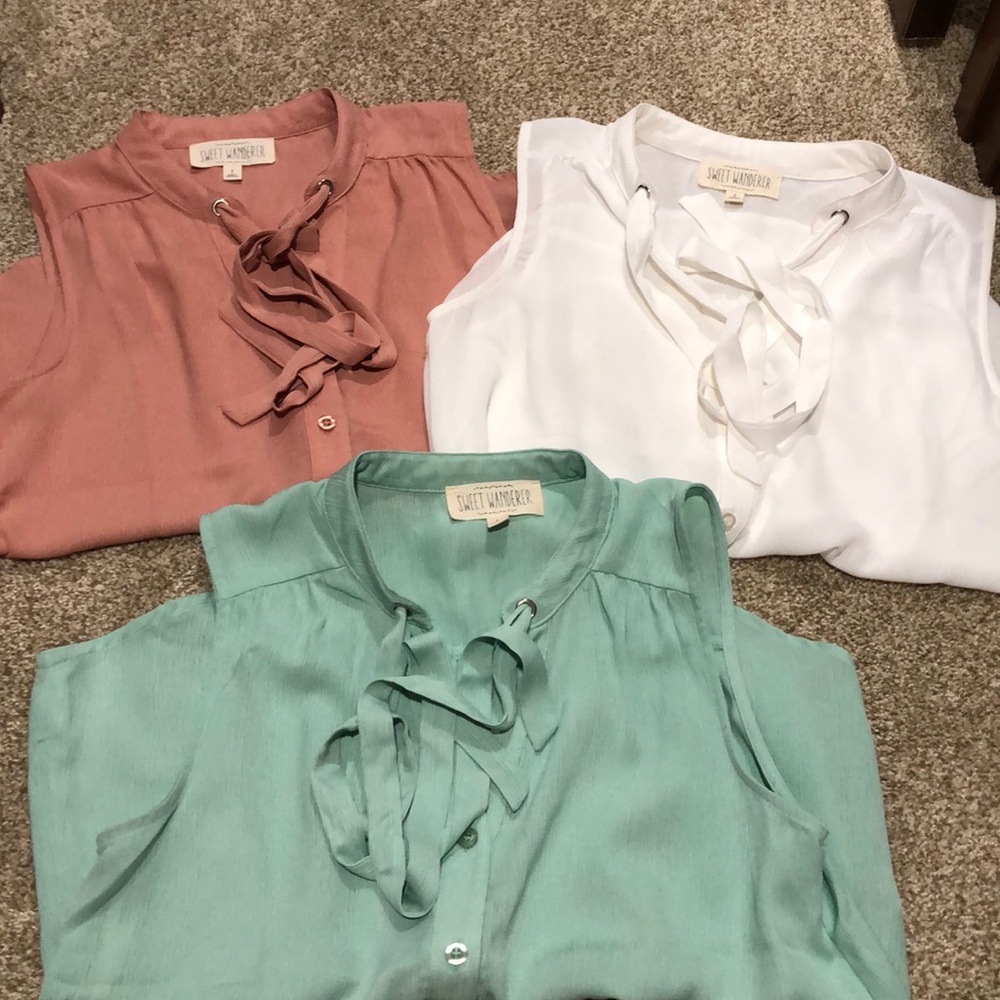 3 cute flowy tank tops!